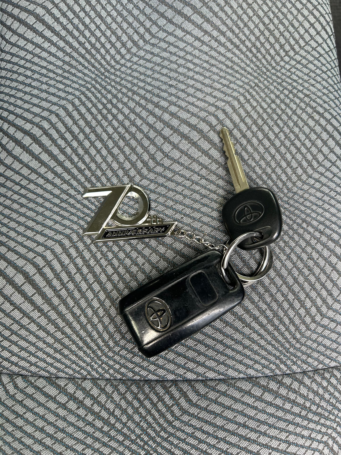 70th Anniversary Keychain